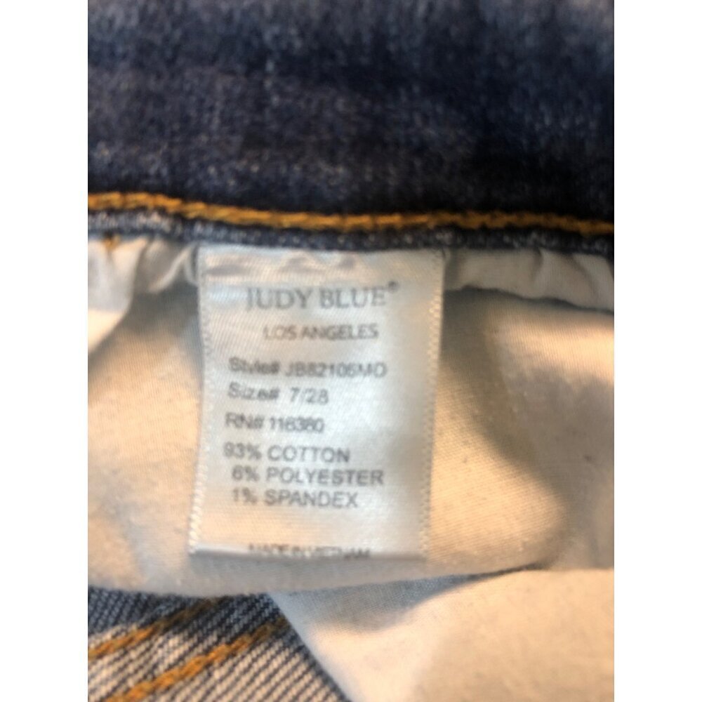 Judy Blue Bristol Mid Rise Skinny Stretch Denim Jeans Size 7 - Picture 10 of 11